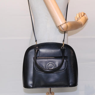 Celine Circle Logo Handbag Leather