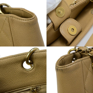 Chanel Petite Shopping Tote Quilted Caviar