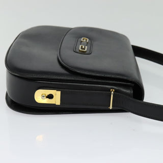 Gucci Vintage double G logo shoulder bag Leather