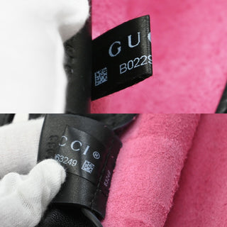 Gucci Logo Drawstring Backpack Printed Leather