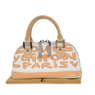 Louis Vuitton Alma Handbag Limited Edition Graffiti Leather
