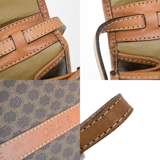 Celine Vintage Macadam Shoulder Bag Canvas