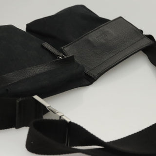 Gucci Vintage Double Belt Bag GG Canvas with Leather