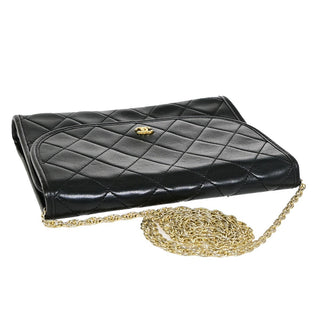 Chanel Vintage Round Flap Bag Quilted Lambskin