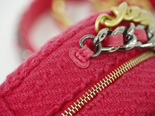 Chanel 19 Round Clutch with Chain Quilted Tweed