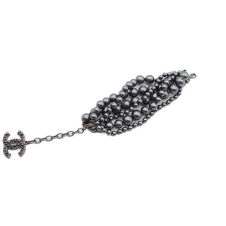 Chanel CC Charm Bracelet Faux Pearls and Metal