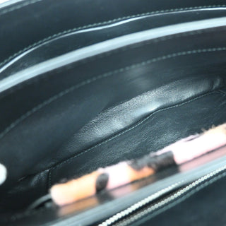 Prada Chain Flap Shoulder Bag Pony Hair and Nylon