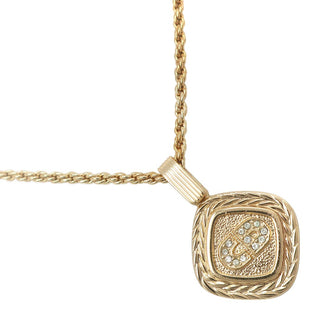 Christian Dior CD Logo necklace Gold-plat and Faux Perle