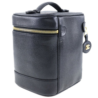 Chanel Vintage Timeless Cosmetic Case Caviar