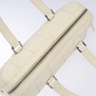 Chanel Square Stitch Duffle Bag Quilted Caviar