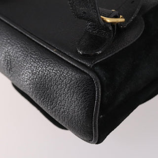 Gucci Vintage Bamboo Backpack Suede