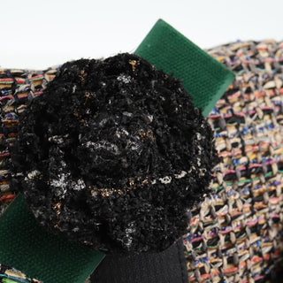 Chanel Camellia Flap Shoulder Bag Tweed
