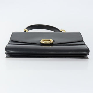 Celine Vintage Top Handle Bag Glazed Leather