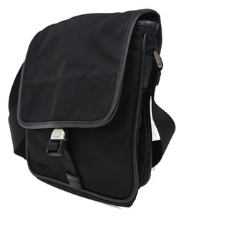 Prada Logo Flap Messenger Tessuto