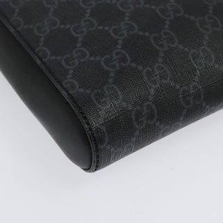 Gucci Web Strap Front Zip Messenger Bag GG Coated Canvas