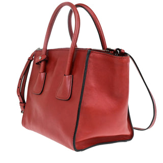 Prada Tassel Twin Pocket Tote City Calf