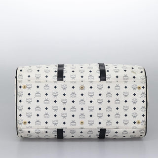 MCM Visetos Handbag Canvas and Leather