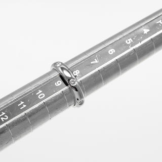 Cartier Stella Band Ring 18K White Gold and Diamonds