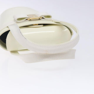 Salvatore Ferragamo Vara Bow Top Handle Bucket Bag Patent Leather