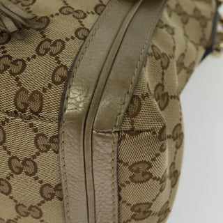 Gucci Bella Flap Shoulder Bag GG Canvas with Leather