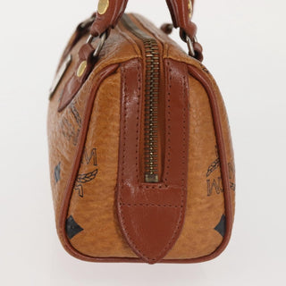 MCM Visetos Handbag Canvas and Leather