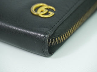 Gucci GG Marmont Zip Around Wallet Leather