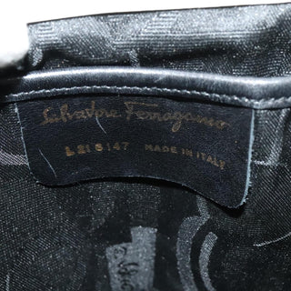 Salvatore Ferragamo Gancini Flap Drawstring Backpack Leather