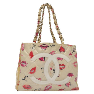 Chanel Vintage CC Chain Tote Printed patent leather