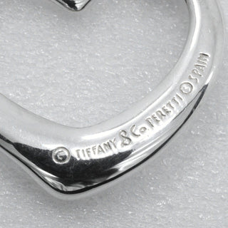 Tiffany & Co. Elsa Peretti Open Heart Pendant Necklace Sterling Silver