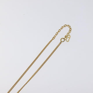 Christian Dior CD Pendant Necklace Gold-plated