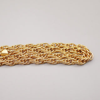 Chanel Vintage CC Pendent Necklace Plated Metal
