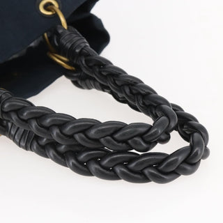 Bottega Veneta Braided Handle Open Tote Bag Canvas with Leather