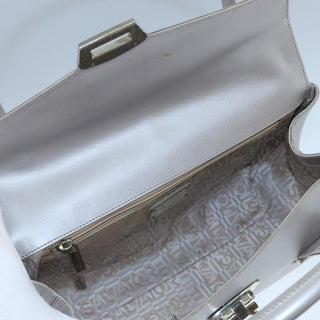 Salvatore Ferragamo Flap Satchel Saffiano Leather