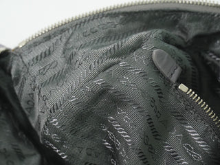 Prada Buckle Dome Satchel Tessuto