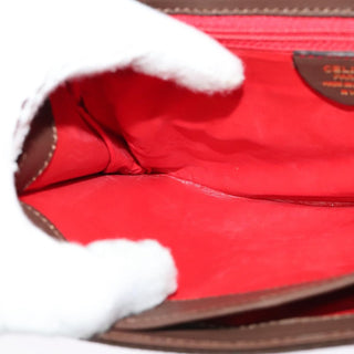 Celine Circle logo Suede and Leather