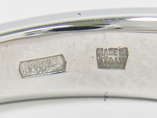Bvlgari B.Zero1 Element Dangle Charm Ring 18K White Gold with Diamond