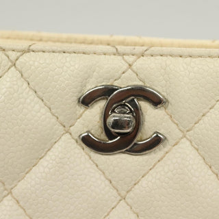 Chanel Vintage CC Shoulder Bag Quilted Caviar