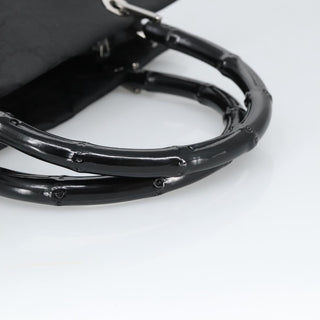 Gucci Vintage Bamboo Handle Tote GG Nylon