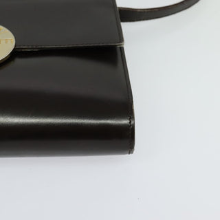 Celine Vintage Circle Logo Crossbody Bag Leather
