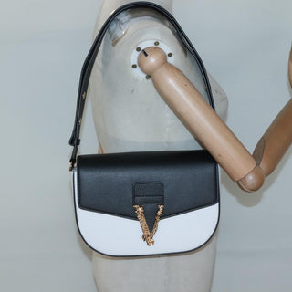 Versace Virtus Flap Messenger Bag Leather
