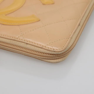 Chanel Cambon Zip Around Organizer Wallet Quilted Lambskin