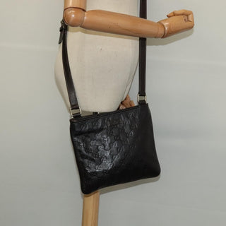 Gucci Zip Top Messenger Bag Guccissima Leather