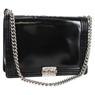 Chanel Reverso Boy Flap Bag Patent