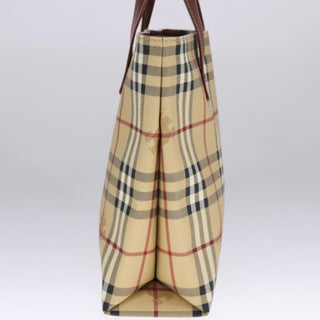 Burberry Top Handle Tote Haymarket Coated Canvas