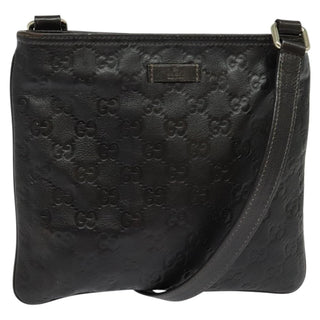 Gucci Zip Top Messenger Bag Guccissima Leather