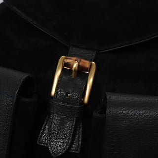 Gucci Vintage Bamboo Backpack Leather