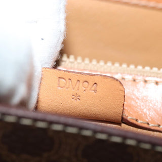 Celine Vintage Convertible Top Handle Bag Macadam Coated Canvas