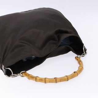Gucci Vintage Bamboo Shoulder Bag Nylon