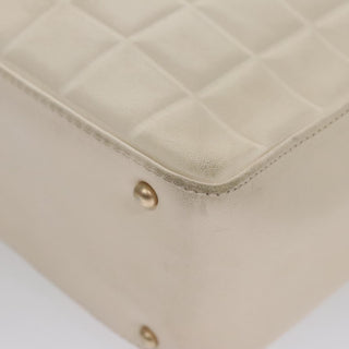 Chanel Chocolate Bar CC Shoulder Bag Quilted Leather