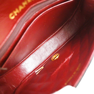 Chanel Vintage Half Moon Flap Bag Quilted lambskin